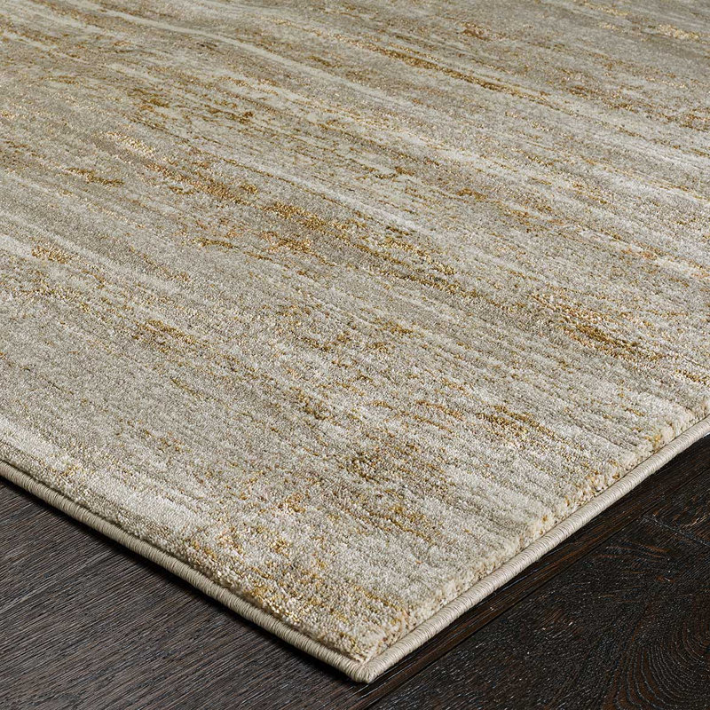 Laurel Foundry Huetter Cream/Gold Area Rug & Reviews Wayfair.co.uk